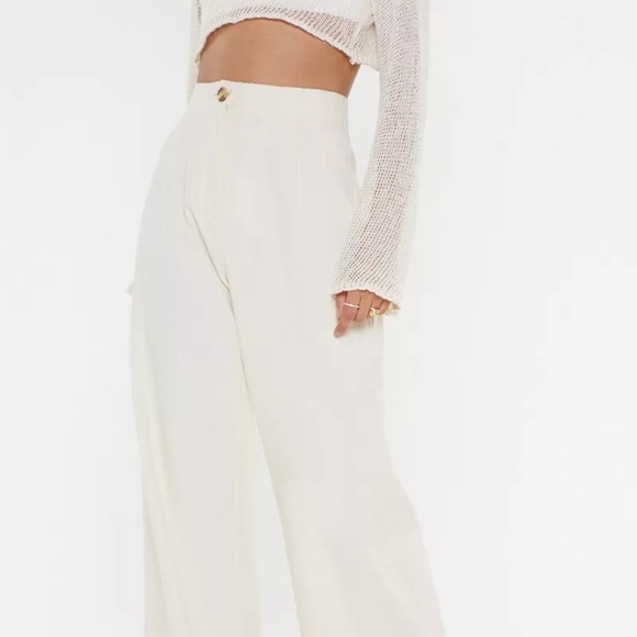 Nasty Gal Wide Leg Trouser Size 6 - Picture 2 of 8
